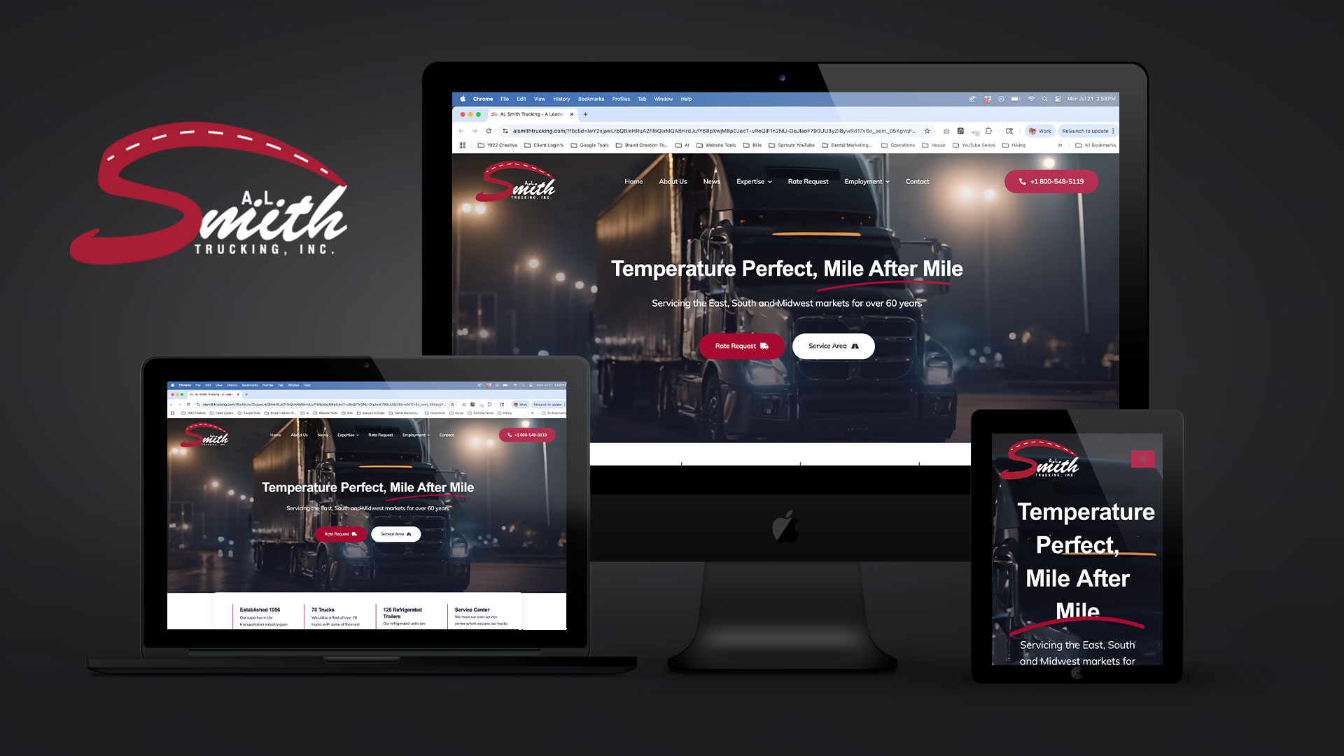 Websire-Display-AL-Smith-Trucking